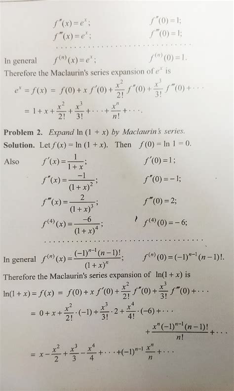 maclaurin series practice problems