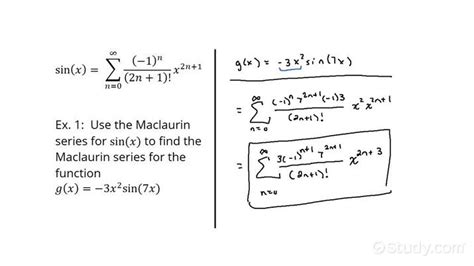 maclaurin series sinx/x