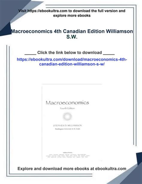 macroeconomics 4th edition williamson study guide PDF