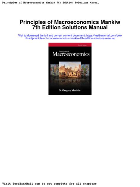 macroeconomics mankiw 7th edition solutions manual Reader