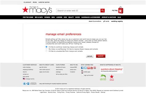 Macy S Unsubscribe From Catalog