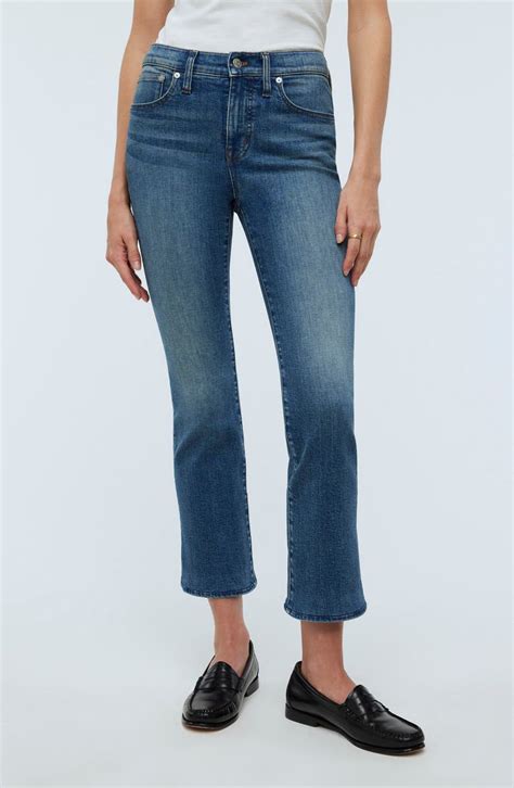 madewell kick out crop jeans