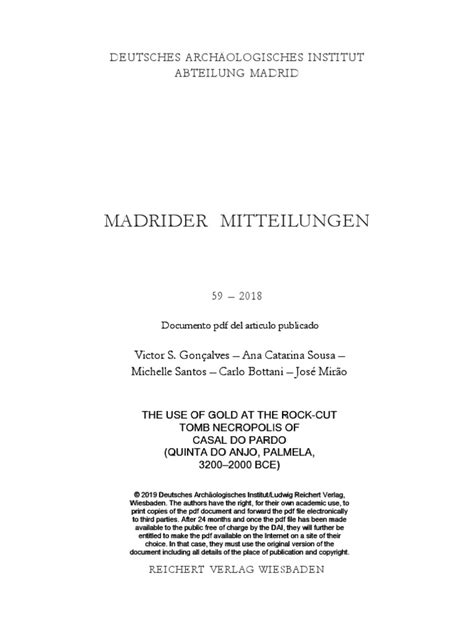 madrider mitteilungen deutsches arch ologisches institut PDF