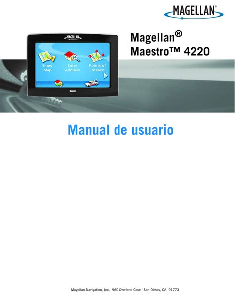 magellan maestro gps manual Reader