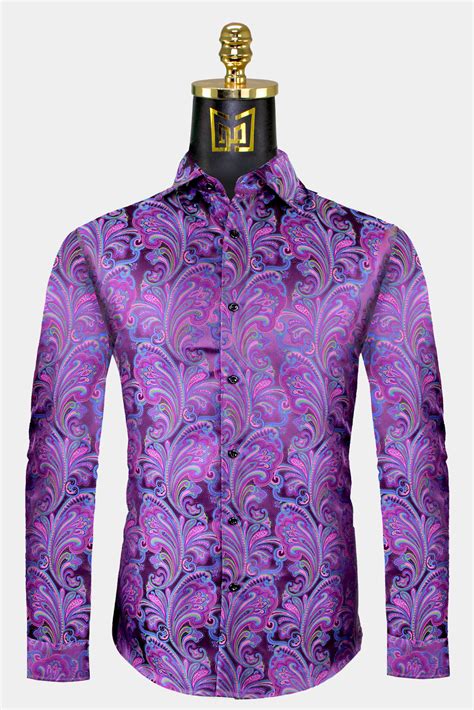 magenta shirt mens