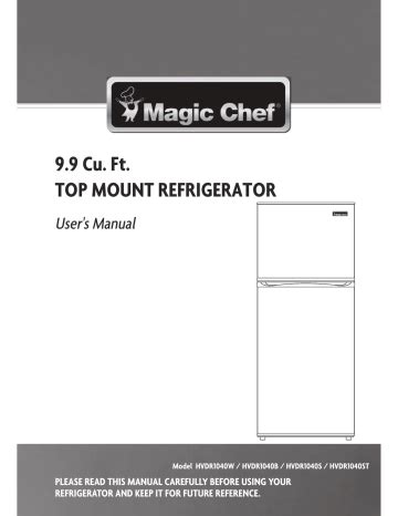 magic chef csd2610kr refrigerators owners manual Epub