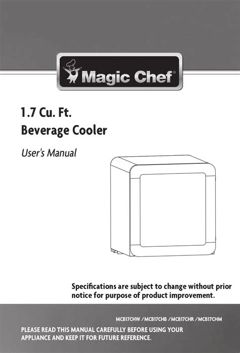 magic chef manuals Doc