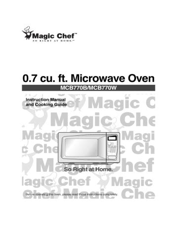 magic chef mcb770b mcb770w recipes user guide Doc