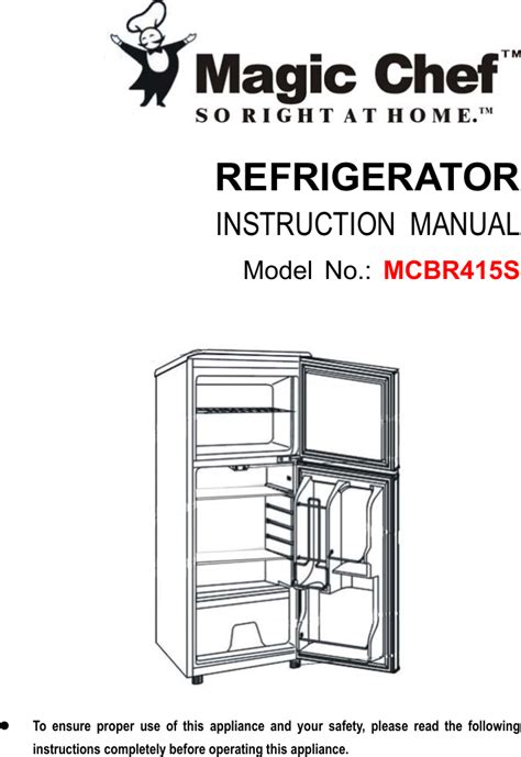 magic chef mcbr440s user guide Epub