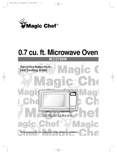 magic chef mcd790w user guide Kindle Editon