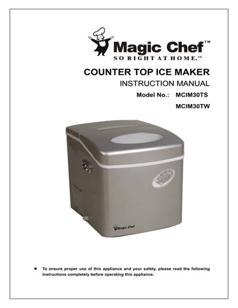 magic chef mcim30ts mcim30tw user guide Doc