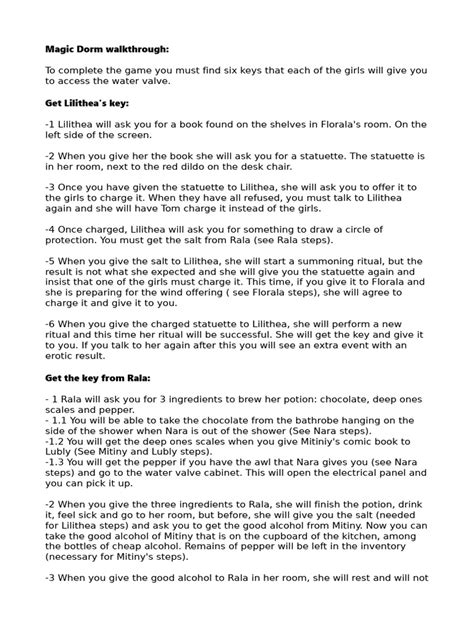 Magic Dorm Walkthrough