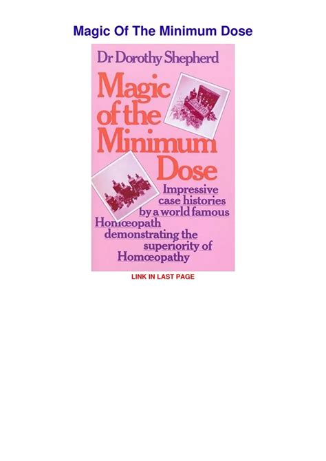 magic of the minimum dose Reader