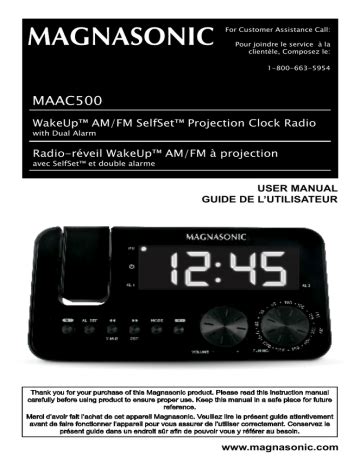 magnasonic sm1033 user guide PDF