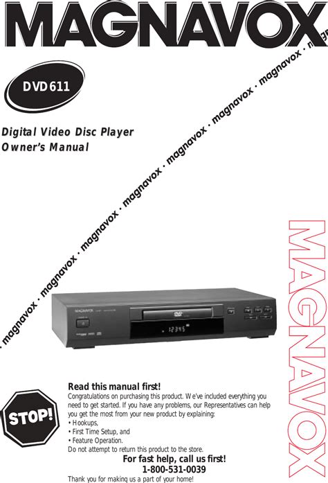 magnavox dvd player user manual Reader