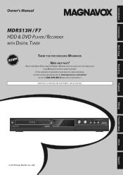 magnavox mdr513h manual pdf PDF