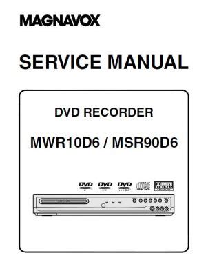 magnavox mwr10d6 user guide Doc