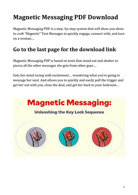 magnetic messaging pdf PDF