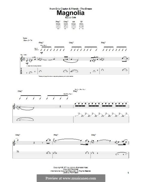 magnolia guitar pro tab jj cale Epub