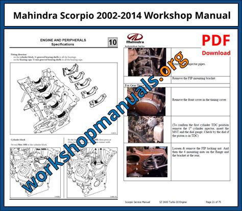 mahindra scorpio workshop manual pdf Kindle Editon
