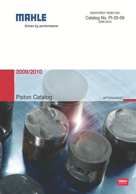 Mahle Performance Pistons Catalog