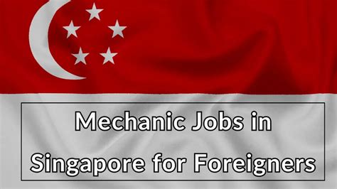 maintenance jobs in singapore for foreigners