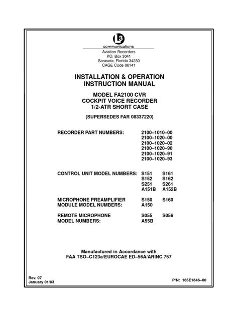 maintenance manual fdr fa2100 pdf Kindle Editon