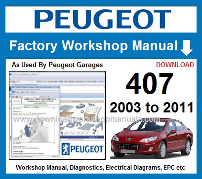 maintenance manual for peugeot 407 Epub