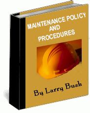 maintenance policy procedures manual 2nd edition Kindle Editon
