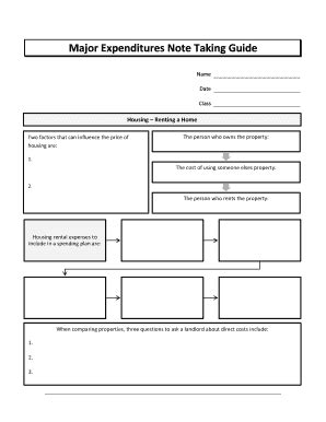 major expenditures note taking guide answer key Doc