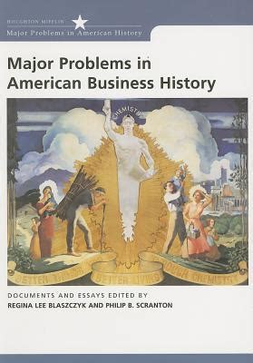 major problems in american business history PDF