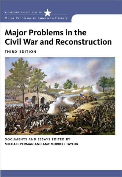 major problems in the civil war and reconstruction documents and essays major problems in american history series Epub