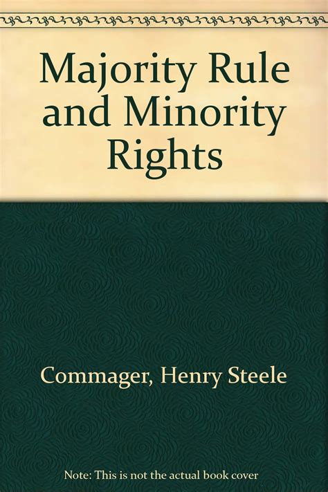 majority minority rights steele commager Doc