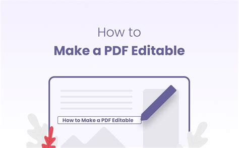 make a pdf file editable Doc