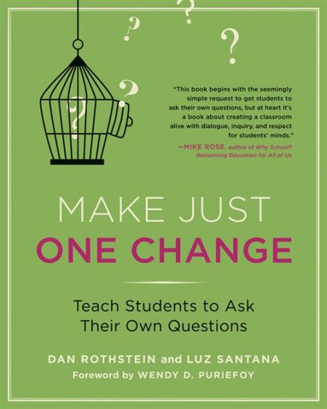 make just one change teach students to ask their own questions Kindle Editon