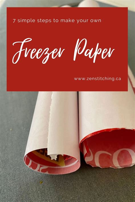 make your own freezer paper Doc