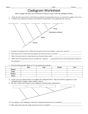 making cladograms answer key PDF