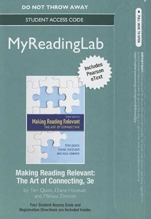 making reading relevant the art of connecting 3rd edition PDF