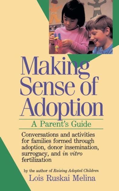 making sense of adoption a parents guide by melina lois ruskai 1989 paperback Doc