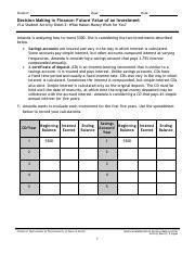 making the maximum chapter 4 student activity sheet PDF