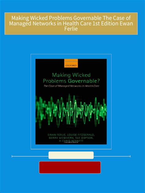 making wicked problems governable making wicked problems governable Kindle Editon