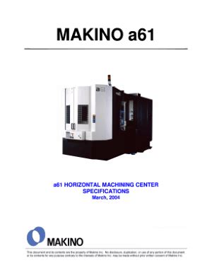 makino a61 manual pdf Kindle Editon