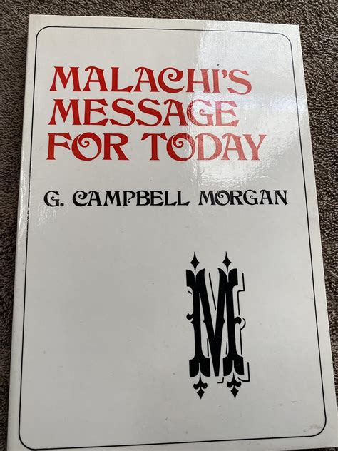 malachis message today campbell morgan PDF