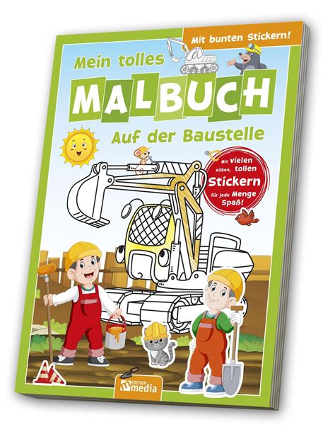 malbuch baustelle mit stickern PDF