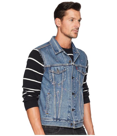 male jean vest