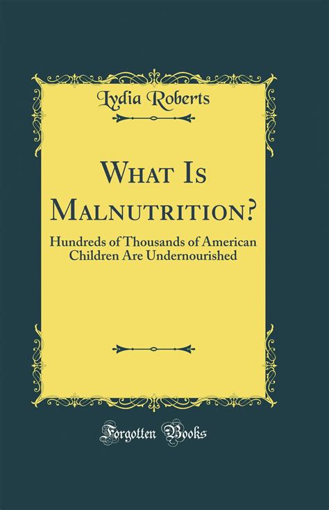 malnutrition school feeding classic reprint Reader