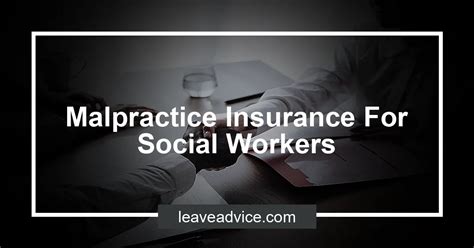 malpractice insurance for social workers