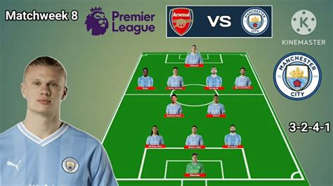 man city line up against arsenal