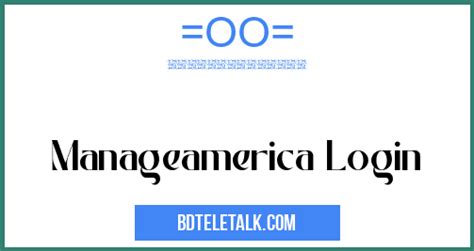 manage america login