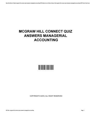 management accounting answer mcgraw hill Ebook Doc